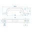 ProPlus Handgreep voor aanhangwagen - kunststof - zwart - 19 x 2 x 5 cm