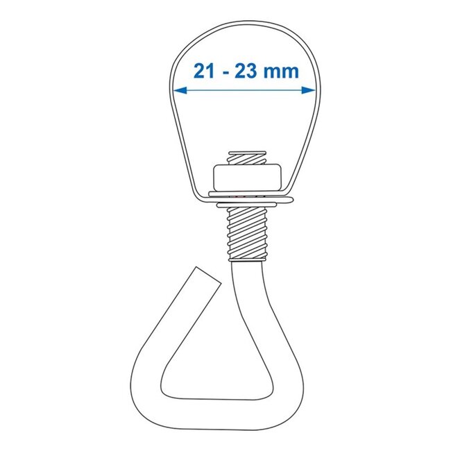 ProPlus Verstelbare stelringen - Ø 21-23 mm - set van 4 - tentaccessoires