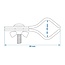 ProPlus Daksteunklem - Staal - Gecoat - Ø 25-28 mm - 65 mm - 2 stuks