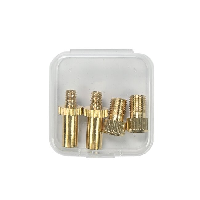 Benson Fiets nippelset - ventielen - messing - 4-delig - universeel