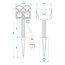 ProPlus Dubbele schuko tuincontactdoos - 4-voudig - 2 meter - weerbestendig kunststof