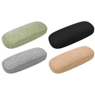 Benson Stevige brillenkoker - stof - verrassingskleur - 16 x 6 x 3,8 cm