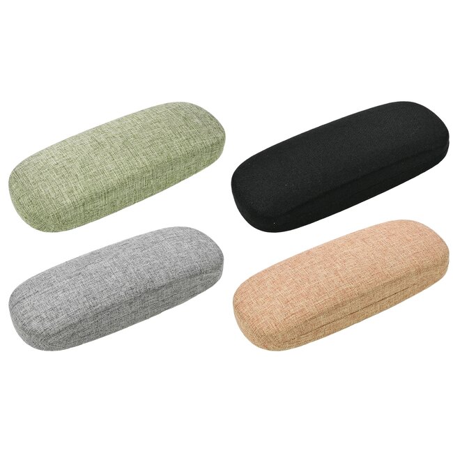 Benson Stevige brillenkoker - stof - verrassingskleur - 16 x 6 x 3,8 cm