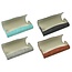 Benson Stijlvolle brillenkoker - suede afwerking - compacte maat - kleurenmix