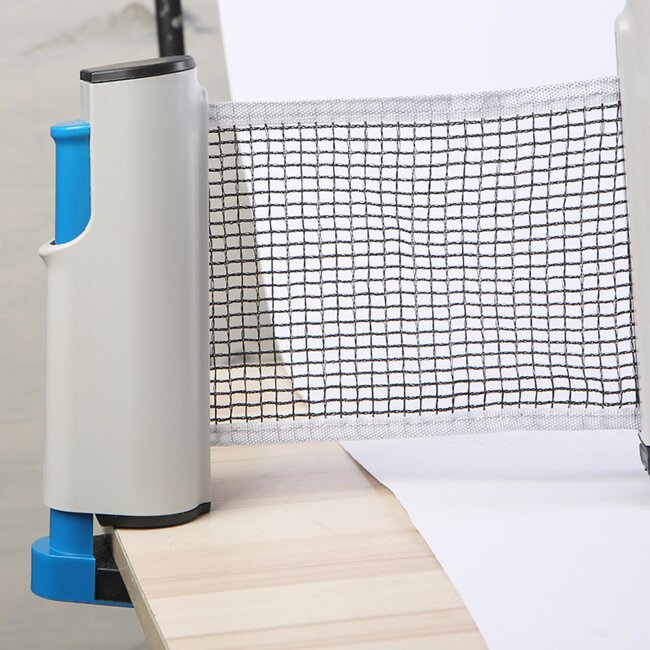 Benson Uitschuifbaar tafeltennisnet - klemopening - 180 cm - blauw/grijs