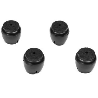 Benson Stoelpoot beschermers - antislip vilt - zwart - 17-21 mm - set van 4