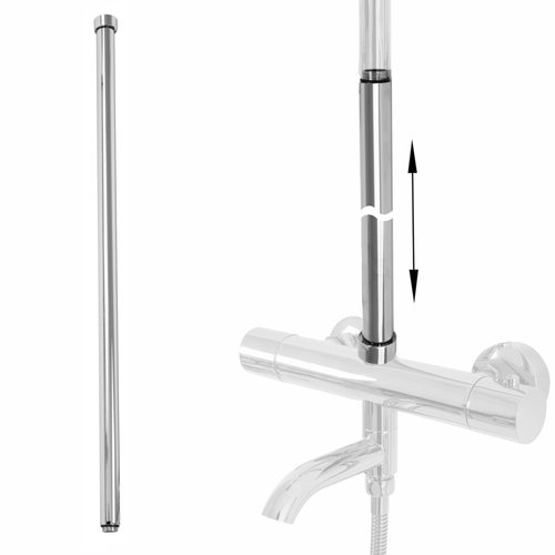 REA Verlenging Douchestang t.b.v. Regendouche - 60 cm - Chroom REA Verlenging Douchestang t.b.v. Regendouche - 60 cm - Chroom