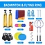 Benson Complete set voor badminton en frisbee - 25-delig - inclusief draagtas en accessoires
