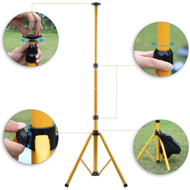 Benson Complete set voor badminton en frisbee - 25-delig - inclusief draagtas en accessoires