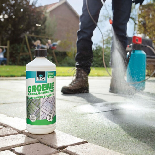Bison Groene aanslagverwijderaar - gel - 1 liter - geschikt voor 200m²