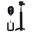 Lifetime Uitschuifbare selfiestick - Bluetooth - Met afstandsbediening - Zwart - 1 meter
