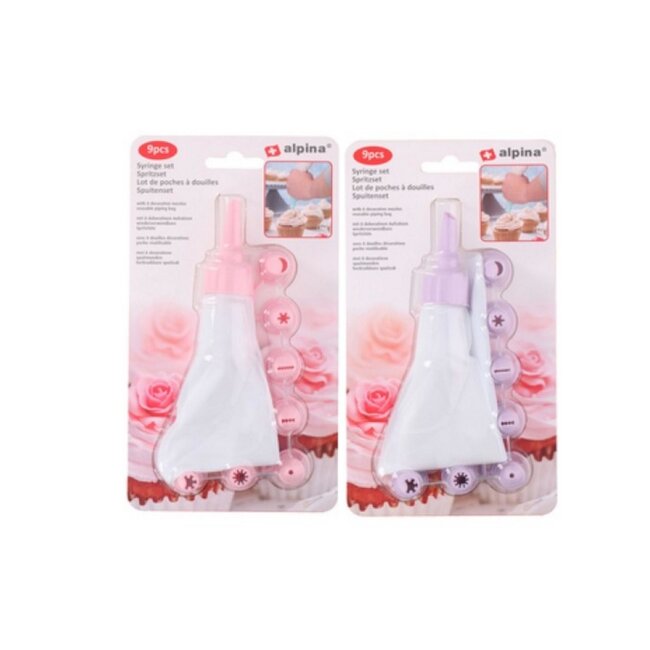 Lifetime Slagroomspuit - Herbruikbaar - 8 Spuitmondjes - 9-delig - Gemakkelijk te Reinigen