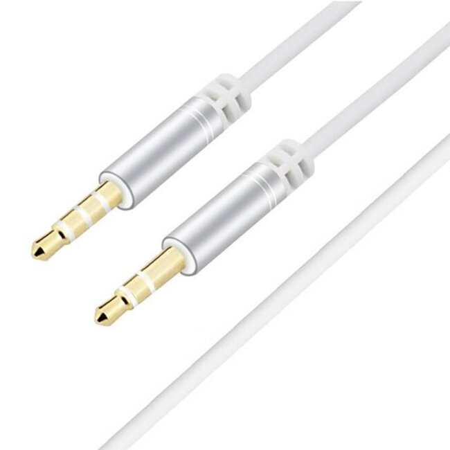 All-Ride 1.2m Hoofdtelefoonsnoer: Hoogwaardige Witte 3.5mm Audiokabel