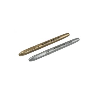 Lifetime Metallic markeerstiften - goud en zilver - 4 mm punt - set van 2