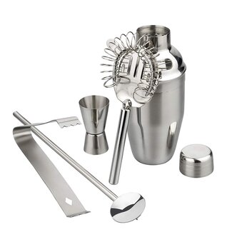 Alpina Luxe RVS Cocktail Set - 5 Delig - in Geschenkdoos