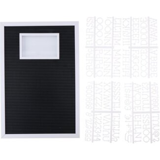 Lifetime Letterbord met fotolijst - 188 tekens - 45x30,5 cm - Sfeervol en persoonlijk