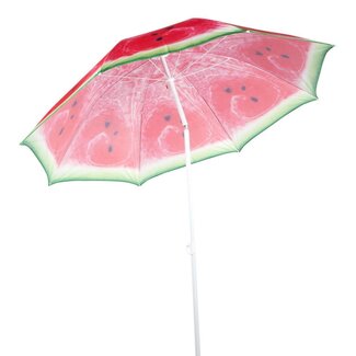 Lifetime Verstelbare Strandparasol / Parasol met Watermeloen Print - Ø 190 cm.