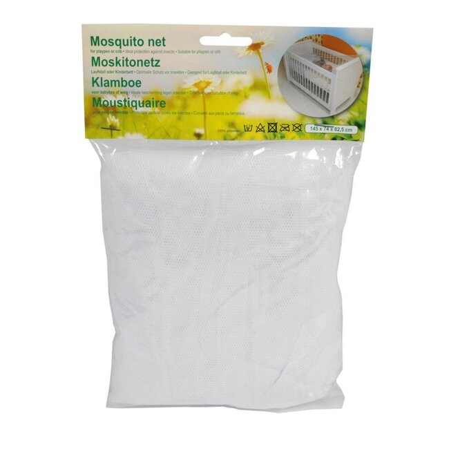 Lifetime Muggennet voor Box en Ledikant - Fijnmazig en Stevig - 145 x 83 x 74 cm