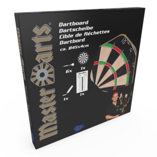 Masterdarts Dartbord met Marker/Scorebord - Ø 45 cm. - 6 Pijlen