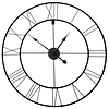 REA Metalen Wandklok - Retro - Ø 80 cm - Mat Zwart REA Metalen Wandklok - Retro - Ø 80 cm - Mat Zwart