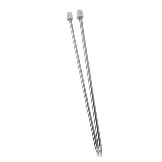 Lifetime Breinaalden - Kunststof - Grijs - 4 mm - 39,5 cm - 2 stuks