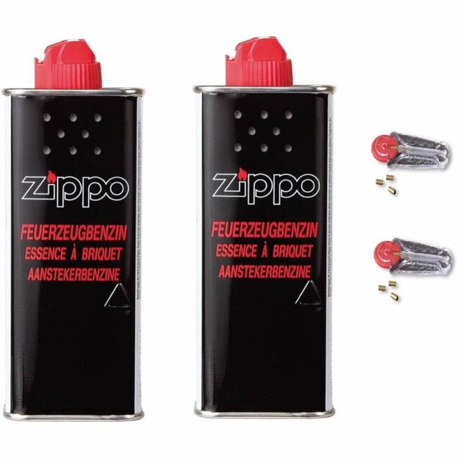 Zippo Zippo voor deelpakket - 2 x Aanstekervloeistof en 2 x Vuursteentjes