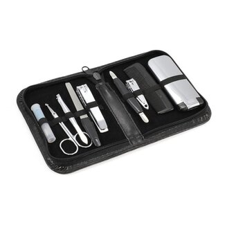Lifetime 9-delige manicure- en pedicureset - luxe reisetui - compleet verzorgingspakket