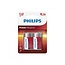 Philips Power Alkaline batterijen C 2 stuks in blister