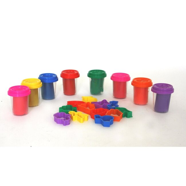 Creative Kids Kleiset in koker - 20-delig - Zachte, niet-plakkende klei - Multicolor - Vanaf 3 jaar