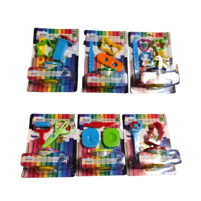Creative Kids Kleiset - Zachte Klei - Multicolor - 4-delig - Voor Kinderen 3+
