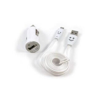 All-Ride Losse USB Autolader met Micro USB Kabel - met LED