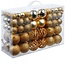 Lifetime Kerstballen set - 100 ballen - Plastic / Kunststof | Goud