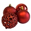 Lifetime Kerstballen set - 100 ballen - Plastic / Kunststof | Rood