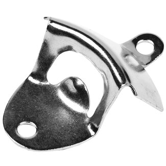 Benson Flesopener voor aan de muur - zilver - 8.5 x 5.5 cm