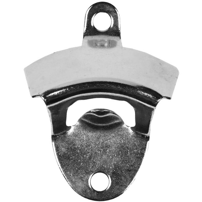 Benson Flesopener voor aan de muur - zilver - 8.5 x 5.5 cm