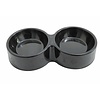 Benson Dubbele Voerbak - Hond & Kat - Rond - Ø 14.5 x 27.3 cm - Zwart Benson Dubbele Voerbak - Hond & Kat - Rond - Ø 14.5 x 27.3 cm - Zwart