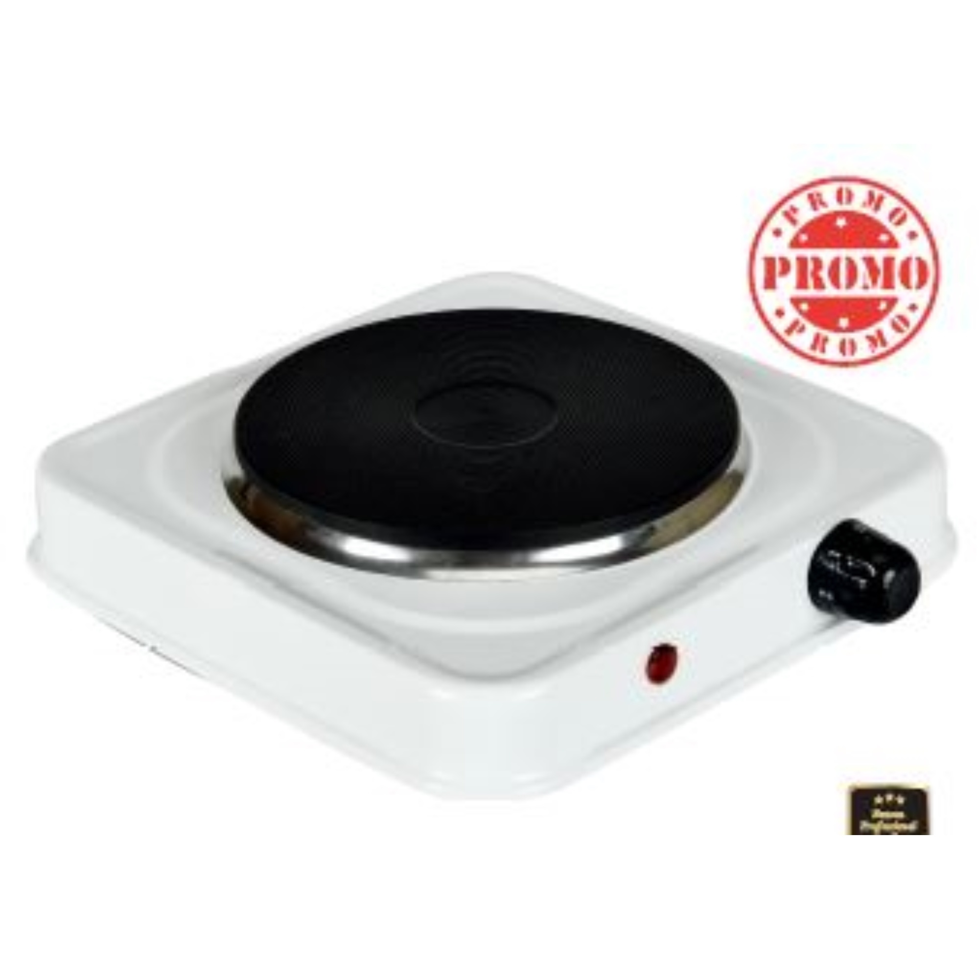 Benson Kookplaat Enkel - 21 x 21 x 6 cm - 1000 Watt - Wit - 2Cheap