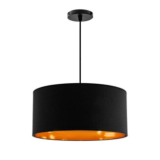 TooLight APP620-1CP Hanglamp - E27 - 40 x 25.5 cm - Zwart/Goud