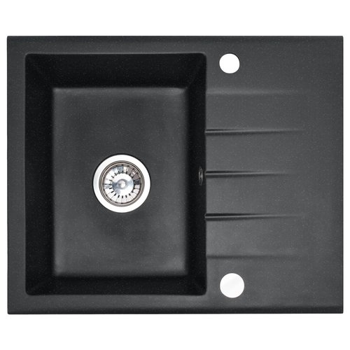 REA North Keukenspoelbak - Graniet - 48.5 x 59.5 x 18 cm - Zwart/Gespikkeld REA North Keukenspoelbak - Graniet - 48.5 x 59.5 x 18 cm - Zwart/Gespikkeld