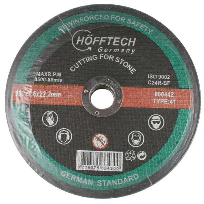 Benson Extra dunne doorslijpschijf voor steen - 180 x 1.6 mm - hoge snelheid en lange levensduur