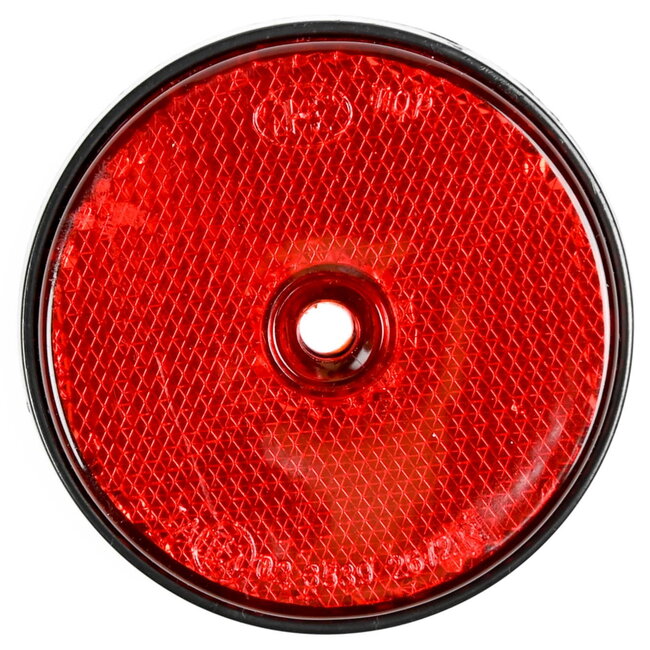 Benson Schroefbevestiging Reflector - Rond - 60 mm - Rood