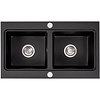 REA Caddy Dubbele Keukenspoelbak - Graniet - 46.5 x 80 x 19.5 cm - Mat Zwart REA Caddy Dubbele Keukenspoelbak - Graniet - 46.5 x 80 x 19.5 cm - Mat Zwart