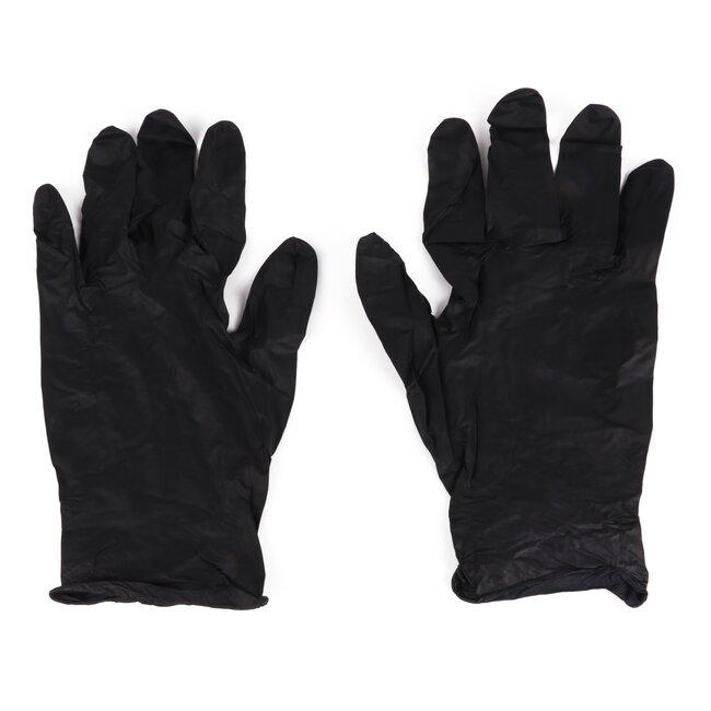 Benson Wegwerphandschoenen - Nitril - Medium - Poedervrij - Zwart - 100 stuks