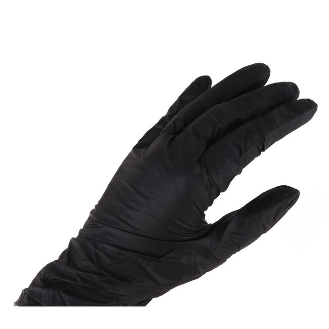 Benson Wegwerphandschoenen - Nitril - Medium - Poedervrij - Zwart - 100 stuks