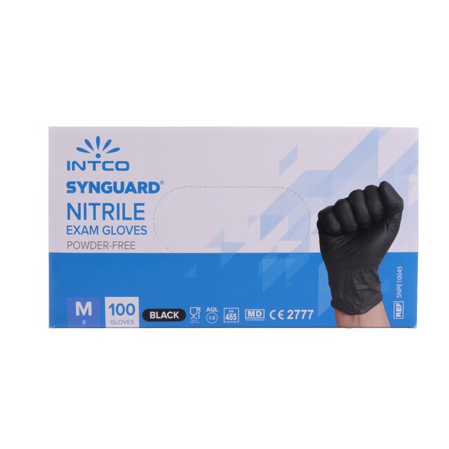 Benson Wegwerphandschoenen - Nitril - Medium - Poedervrij - Zwart - 100 stuks