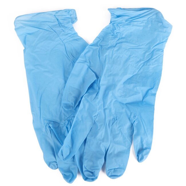 Benson Wegwerphandschoenen - Nitril - Medium - Poedervrij - Blauw - 100 stuks