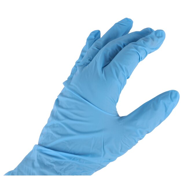 Benson Wegwerphandschoenen - Nitril - Medium - Poedervrij - Blauw - 100 stuks