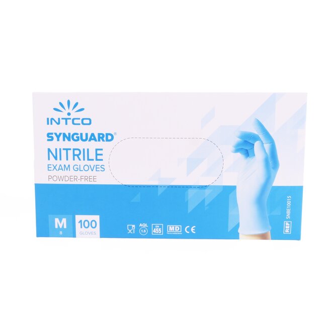 Benson Wegwerphandschoenen - Nitril - Medium - Poedervrij - Blauw - 100 stuks