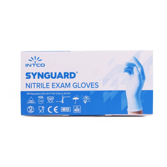 Benson Nitril wegwerphandschoenen - Large - Poedervrij - Blauw - 100 stuks