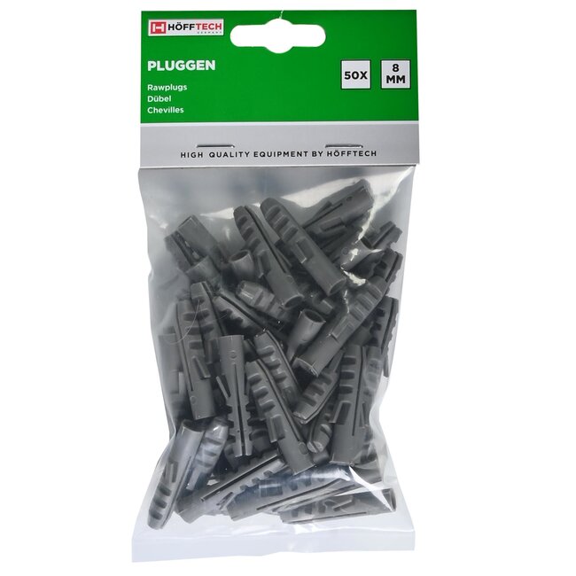 Benson Pluggen - Ø 8 mm x 40 mm - Nylon - 50 stuks - Weerbestendig